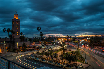 Obraz premium city at night
