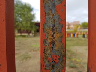 Rusty red bars