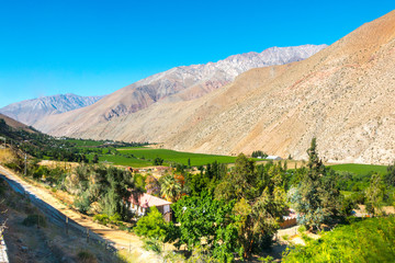 Fototapeta na wymiar Valle del Elqui Chile