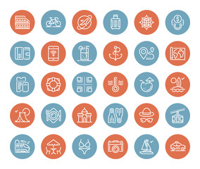 Leisure and Tourism Icons