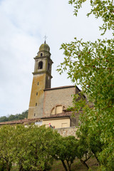 Fototapeta na wymiar Old Church in a medieval town