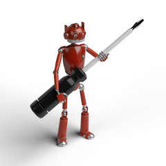 Robot doing different activities