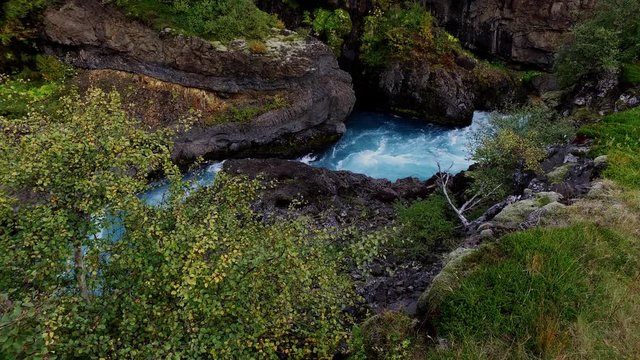 Hraunfossar Island
