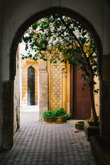 Fototapeta na wymiar Morocco historical street community