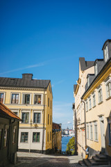 Fototapeta na wymiar Old houses in Stockholm