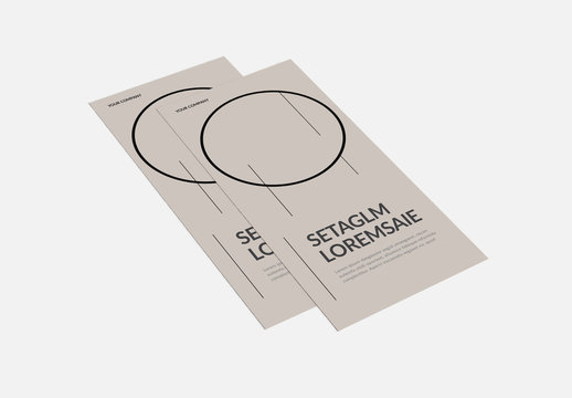 Golf Themed Trifold Brochure Layout