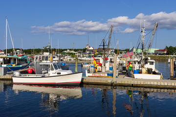 boats in harbor