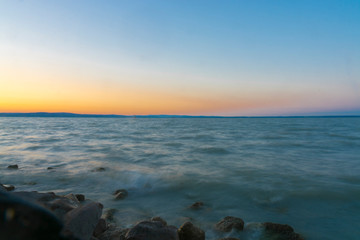 Fototapeta na wymiar Lake Balaton Sunset 