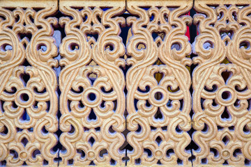 Thai decorate.Vintage texture pattern gold thai thailand background.