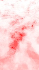 Obraz premium Background of abstract white color smoke isolated on red color background. The wall of white fog. 3D illustration