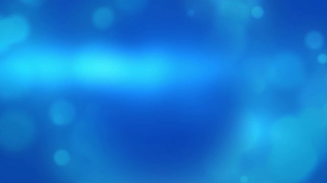 Vibrant Light Blue Bokeh Abstract Motion Graphic Background Loop