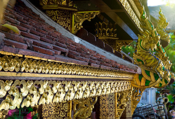 Fototapeta na wymiar Thai decorate.Vintage texture pattern gold thai thailand background.