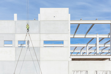 Concrete warehouse construction