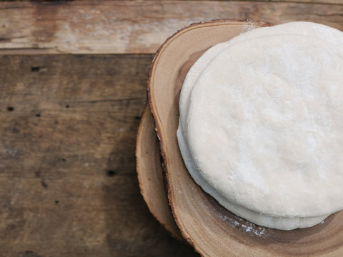 Uncooked Argentinian flatbread