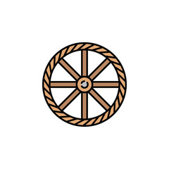 Windmill icon. Element of color ancient greece  icon for mobile concept and web apps. Colored Windmill icon can be used for web and mobile