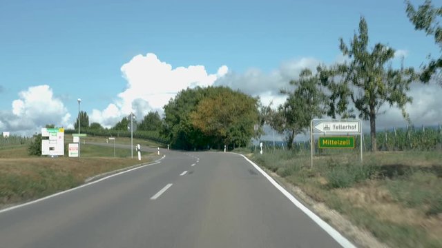 Time lapse Drive on the eastern part of the island Reichenau 4k