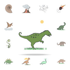 coritosaurus cartoon icon. Prehistoric icons universal set for web and mobile