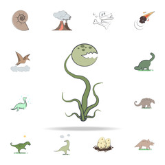 carnivorous plant cartoon icon. Prehistoric icons universal set for web and mobile