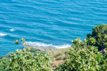 A beautiful day in forest and sea in Rmilat forest in Tangier