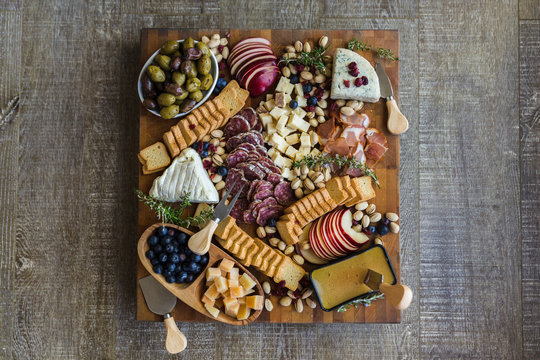 Gourmet Meat and Cheese Board - Powered by Adobe