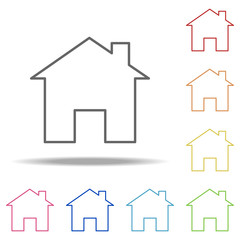 house icon. Elements of Building Landmarks in multi color style icons. Simple icon for websites, web design, mobile app, info graphics