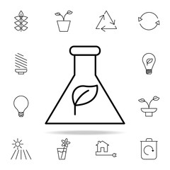Ecological clean outline icon. Ecology icons universal set for web and mobile