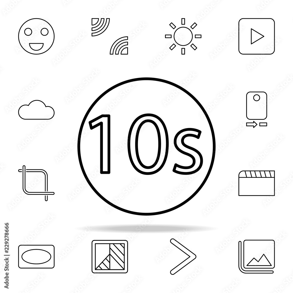 Poster timer sign icon. image icons universal set for web and mobile