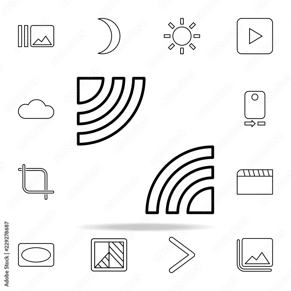 Aufkleber signal sign icon. image icons universal set for web and mobile