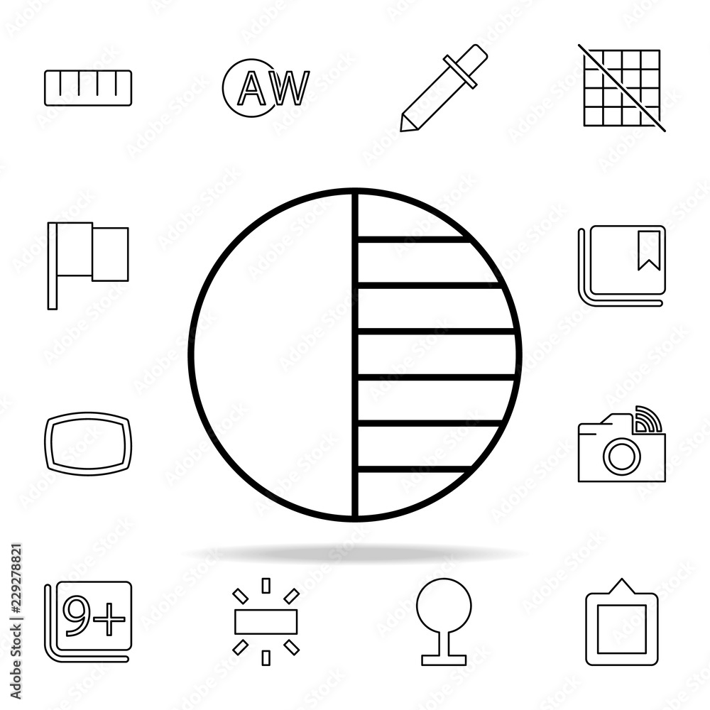 Poster contrast sign icon. image icons universal set for web and mobile