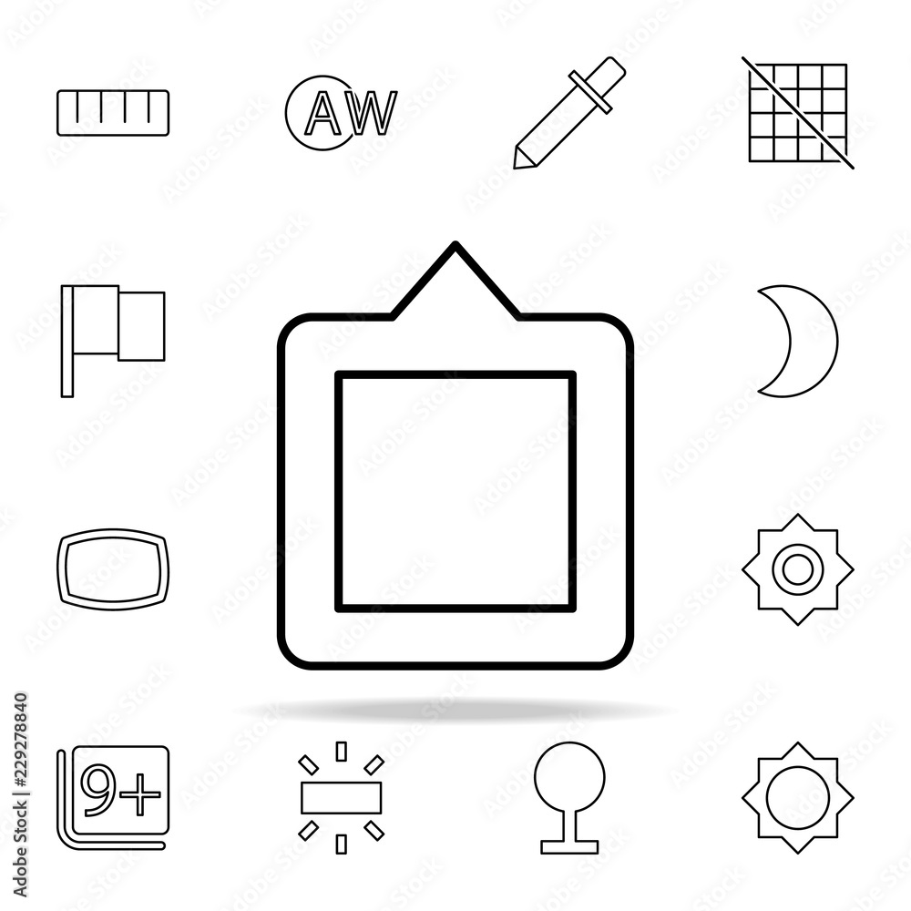 Poster frame sign icon. image icons universal set for web and mobile