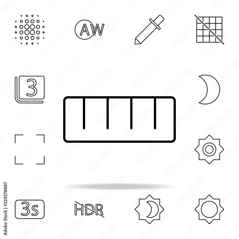 Poster ruler sign icon. image icons universal set for web and mobile