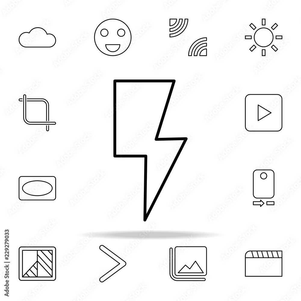 Poster flash sign icon. image icons universal set for web and mobile