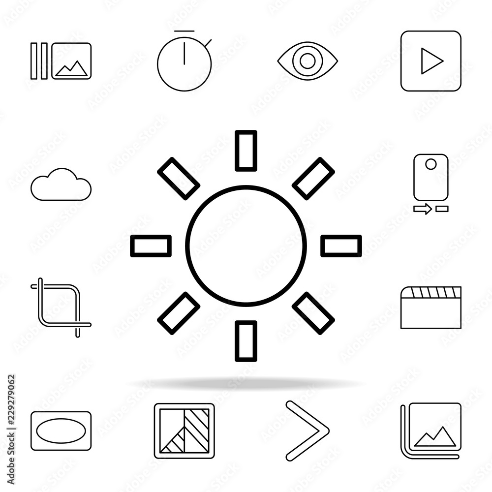 Poster camera plus sign icon. image icons universal set for web and mobile