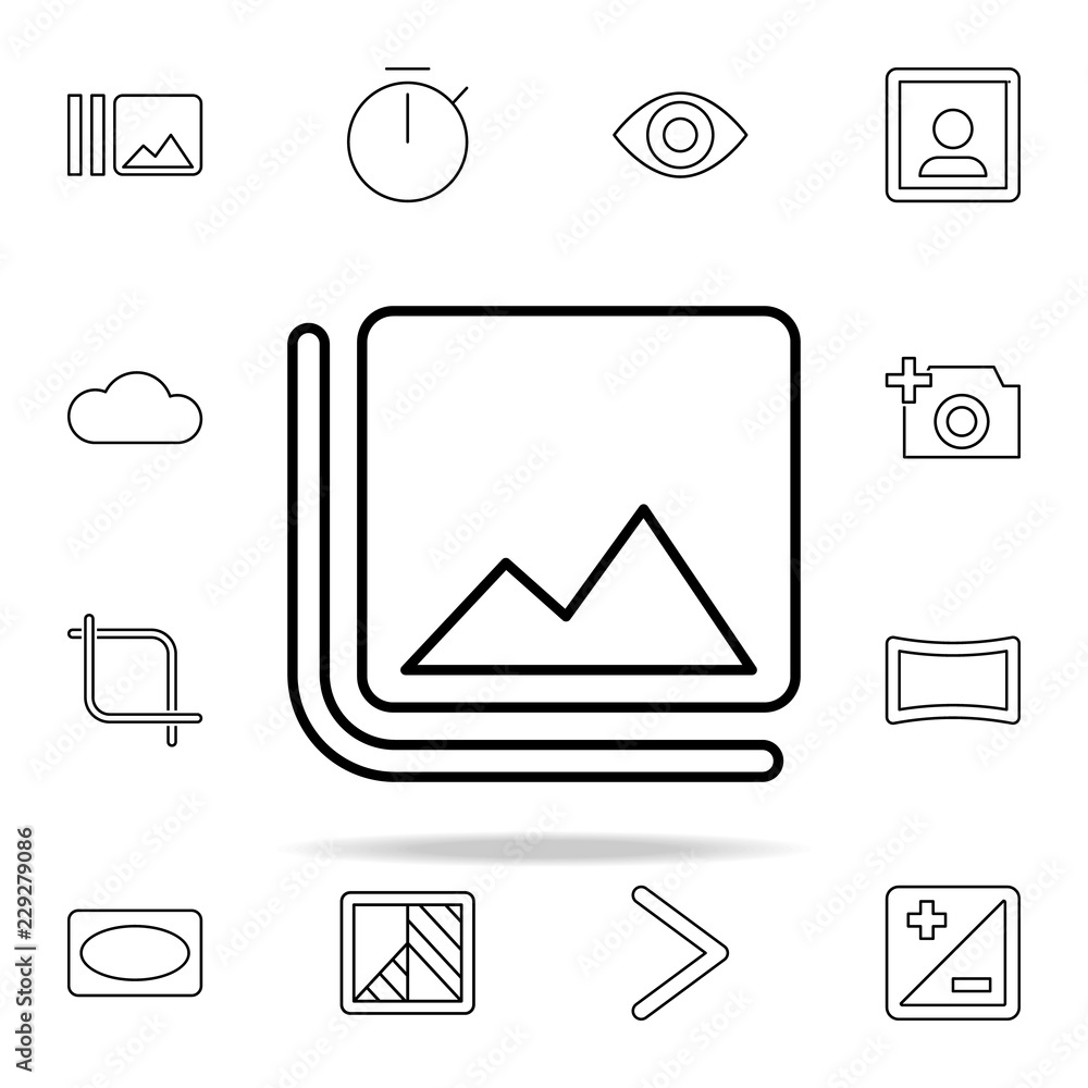 Poster flip sign icon. image icons universal set for web and mobile