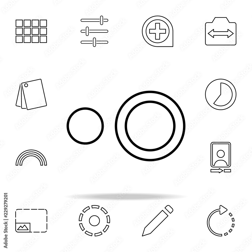 Aufkleber blur sign icon. image icons universal set for web and mobile