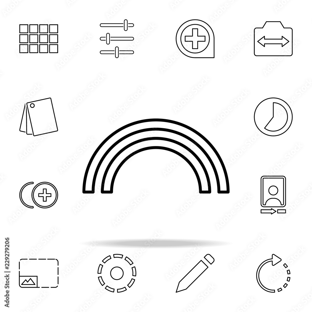 Poster blur sign icon. image icons universal set for web and mobile
