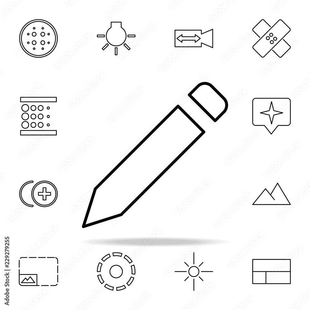 Aufkleber camera roll sign icon. image icons universal set for web and mobile