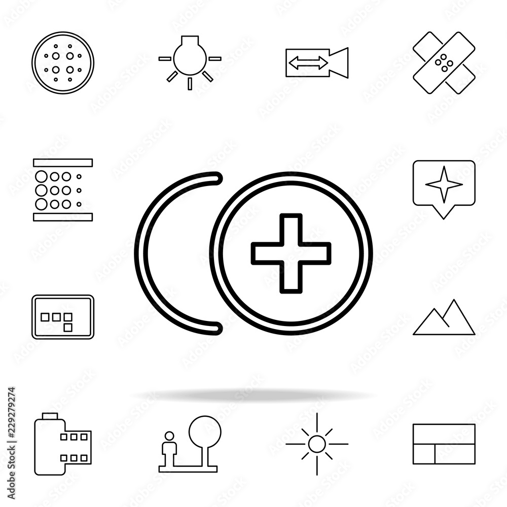 Aufkleber camera sign icon. image icons universal set for web and mobile