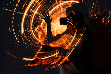 Woman in future world