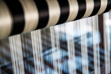 Silk Production Process, Silkworm cocoons.Colorful raw silk thread in country of asia.Raw silk...