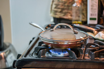 Cooking a Grilled Cheese Sandwich