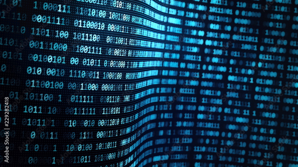 Poster internet: information and data flow concept