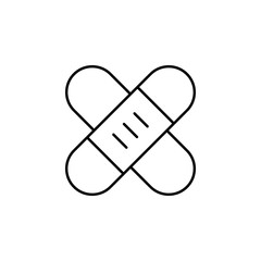 band aid  icon. Element of medicine for mobile concept and web apps icon. Thin line icon for website design and development, app development. Premium icon