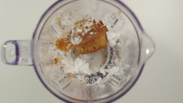 SLOW MOTION: Mixer mills cupcake