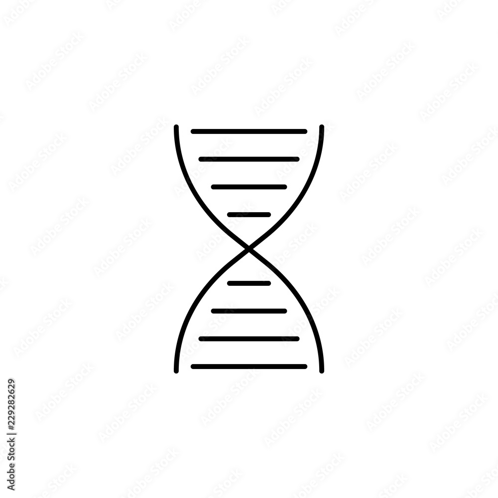 Poster dna icon. element of medicine for mobile concept and web apps icon. thin line icon for website desig
