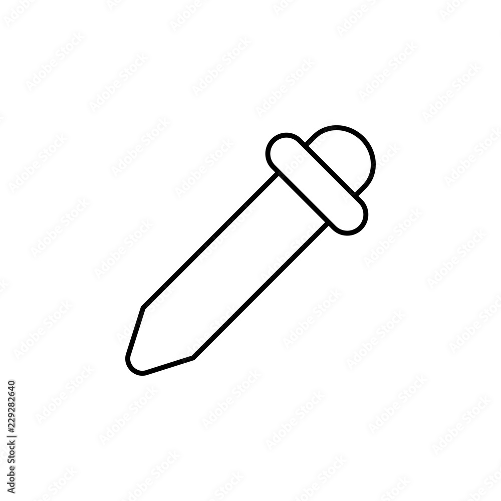 Poster dropper icon. element of medicine for mobile concept and web apps icon. thin line icon for website d