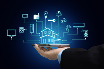 Internet of things and smart home concept - 229282638