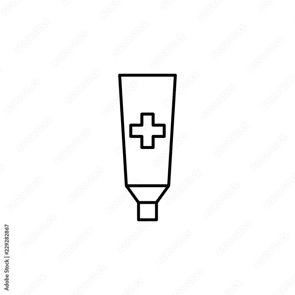 Aufkleber ointment icon. element of medicine for mobile concept and web apps icon. thin line icon for website 