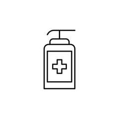 soap dispenser icon. Element of medicine for mobile concept and web apps icon. Thin line icon for website design and development, app development. Premium icon