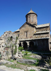 Fototapeta premium Zarzma Monastery Church with Grave View
